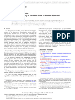 ASTM E273-20 Standard Practice For Ultrasonic Testing of The Weld Zone of Welded Pipe and Tubing