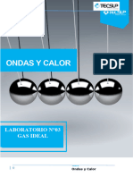 Ondas Y Calor: Laboratorio N°03 Gas Ideal