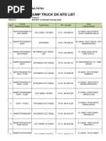 Dump Truck List