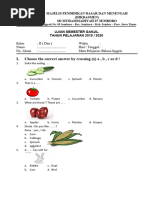 Soal Bahasa Inggris Kelas Ii