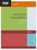 Production Management Sy Bba Sem 1