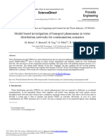 Model Based Investigation of Transport Phenomena in Water D 2014 Procedia en