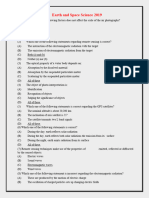 Earth and Space Science Model 2019