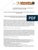 Avaliação Da Qualidade Microbiológica de Carnes de Frango Comercializadas