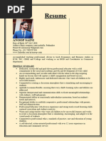 Anoop Saini Resume 2024