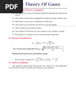 9.1 Kinetic Theory of Gases: Assumption