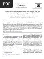 Thermoeconomic Modeling and Parametric Study of Hybrid Sofc-Gas Turbine-Steam Turbine Power Plants Ranging From 1.5 To 10 Mwe