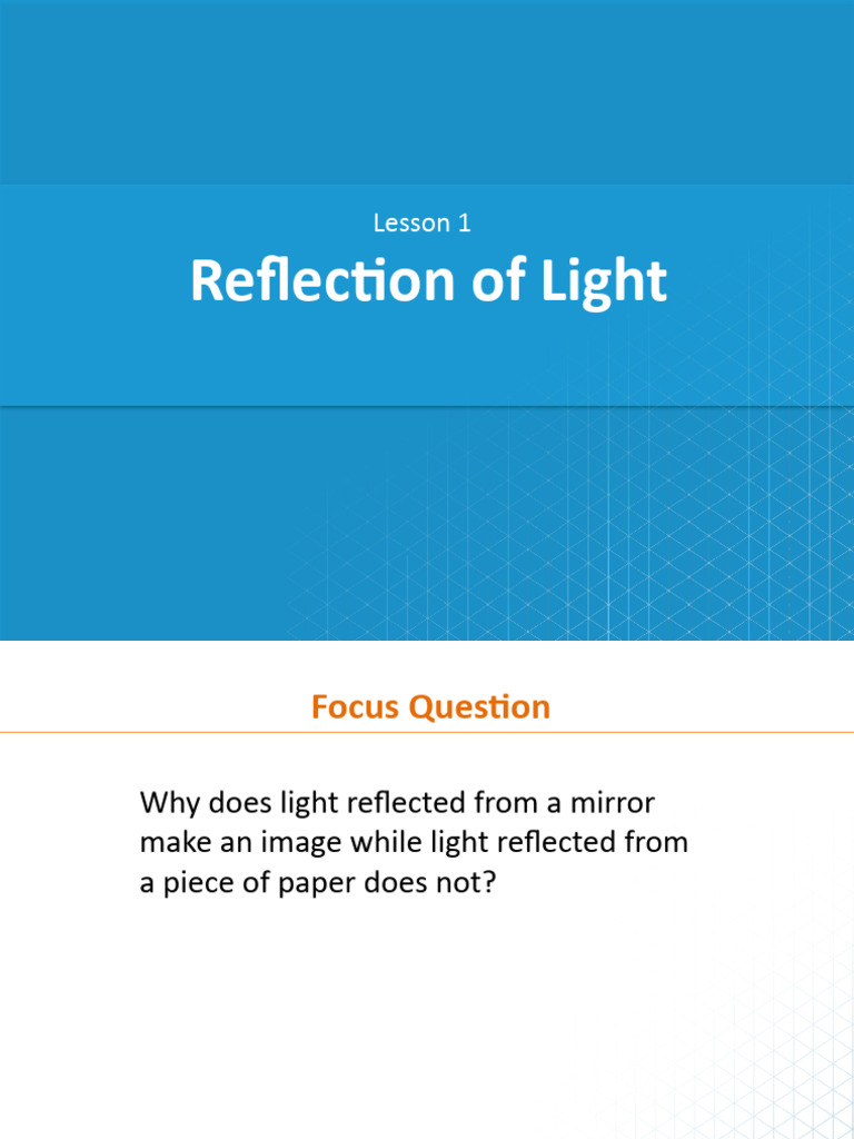 TERM+4+Ppt +Reflection+of+Light | PDF | Mirror | Reflection (Physics)