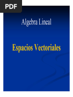 Espacios Vectoriales