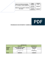 Programa de Uso Eficiente y Ahorro de Agua