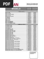 Nissan Pricelist - March - 2021