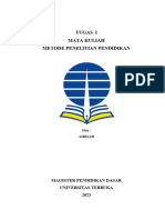 Tugas I - Metode Penelitian Pendidikan