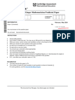 Prediction Paper 2 0580 May 2024 Solutions