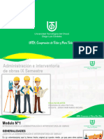 Administracion e Interventoria de Obras Modulo N°1 2024