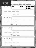 S3 Initial Maths Checklist