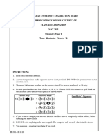 Chemistry HSSC 1 Paper I