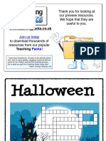 Activity Halloweencrossword