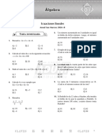 Álgebra S01 - Tarea Domiciliaria - Anual SM 2024