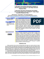 Analysis of Cash Receipts Accounting Information Systems in Improving The Internal Control System PT. Cipt Niaga Semesta Pelabuan Ratu