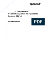 OpenText Documentum Content Management Interoperability Services CE 21.3 Release Notes