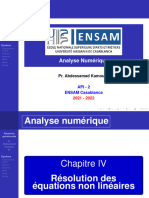 04-Equations Non Linéaires