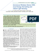 An Energy-Autonomous Wireless Sensor With Simultaneous Energy Harvesting and Ambient Light Sensing