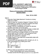 Question Bank - UPCCCS504 - TOC