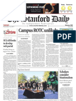 Campus ROTC Unlikely: The Stanford Daily