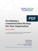 Communications Strategy Brief Lifetime Consulting