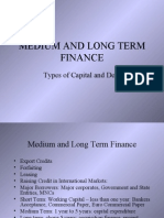 Medium & Long Term Finance