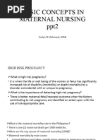 Basic Concepts in Maternal Nursing Ppt2