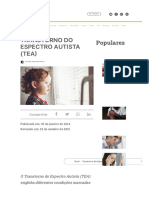 Transtorno Do Espectro Autista (Tea Populares: A B M G