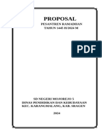 Proposal Pesantren Ramadhan 