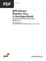 2022 BPI Direct BanKo Inc. Audited FS