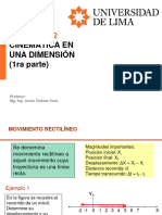 Capítulo 2: Cinemática en Una Dimensión (1ra Parte)