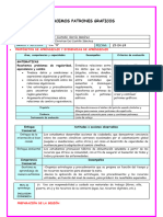 Sesión de Aprendizaje Hacemos Patrones Gráficos