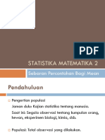 Materi Sebaran Percontohan Bagi Mean