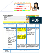 3° Sesión Día 4 Cyt Reconocemos La Importancia de Mantener Limpia Nuestra Aula