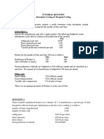 Absorption Costing V Marginal Costing