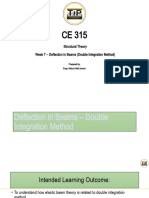 Week 7 Deflection Double Integration Method