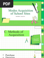 CHAPTER 2 - CD Modes Acquisition of School Sites