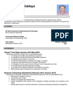 CV - Saad Siddiqui Revised CV