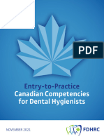 Entry-to-Practice: Canadian Competencies For Dental Hygienists