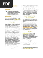 Lesson 3 - Energy Transformation