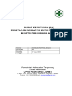 SK Penetapan Indikator Mutu PKM New