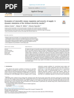 W4 Economics of Renewable Energy Expansion An