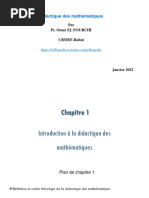 2022 Janvier Cours Didactique - Chapitre1