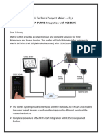 Mtsm-43b Cosec v5 Integration With Satatya DVR v2