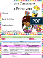 Proyecto Comunitario La Primavera 3ero