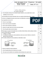 Devoir de Contrôle N°3 - Sciences Physiques - 3ème Informatique (2021-2022) MR Hafedh Laabidi - Unlocked